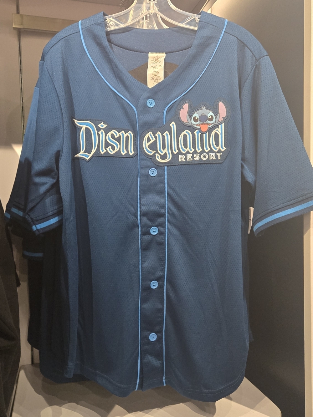 Disney Parks Blue Stitch Baseball Jersey Adult Large - Picture 6 of 9